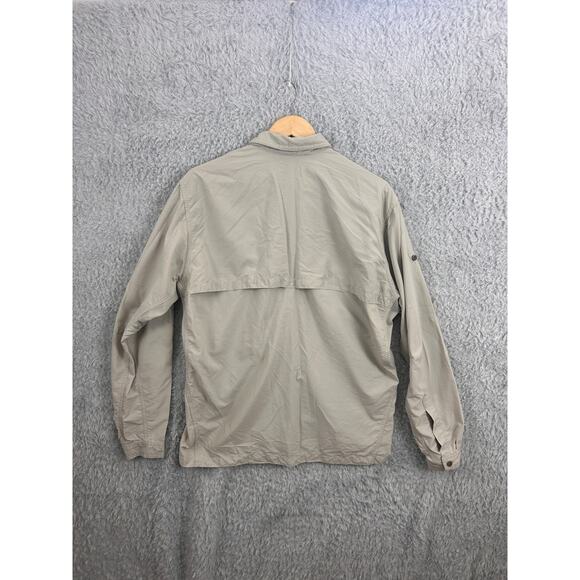 Mountain Hardwear Men’s Beige Vented Long Sleeve Fishing Hiking Shirt Size M - Picture 2 of 8